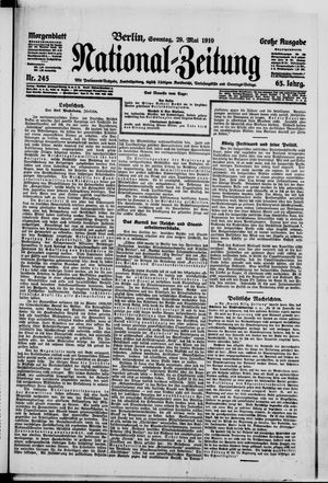 National-Zeitung vom 29.05.1910