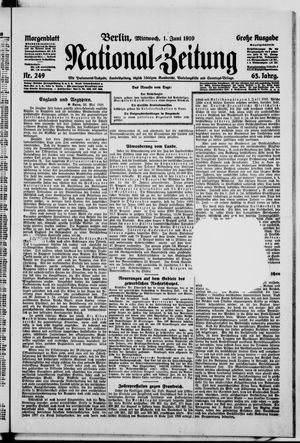 Nationalzeitung vom 01.06.1910
