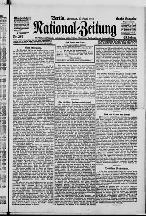 Nationalzeitung vom 05.06.1910