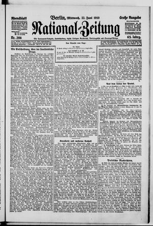 National-Zeitung vom 22.06.1910