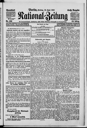National-Zeitung vom 24.06.1910