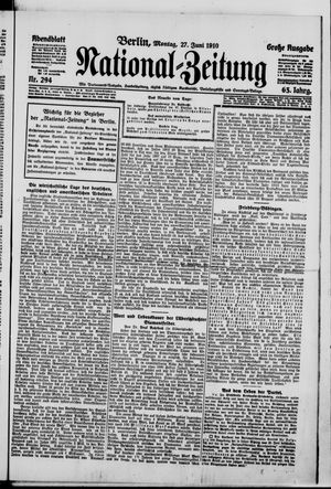 National-Zeitung on Jun 27, 1910