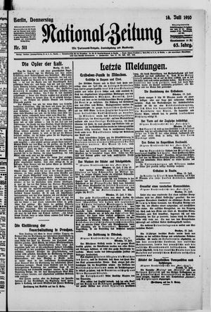 National-Zeitung vom 14.07.1910