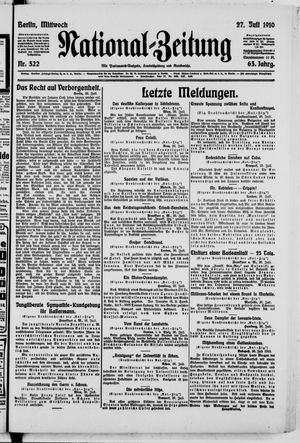 National-Zeitung vom 27.07.1910