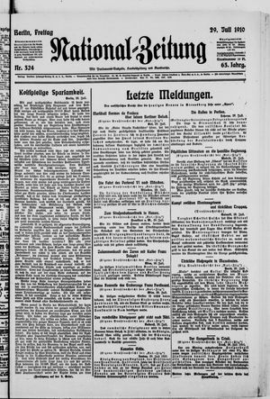 National-Zeitung vom 29.07.1910