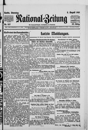 National-Zeitung vom 02.08.1910