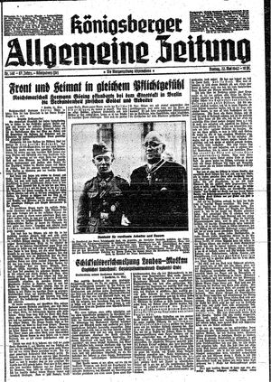 Königsberger allgemeine Zeitung vom 22.05.1942