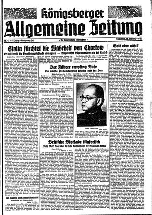 Königsberger allgemeine Zeitung on May 30, 1942