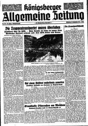 Königsberger allgemeine Zeitung vom 30.09.1942