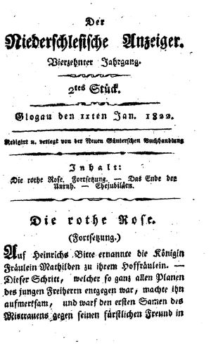 Der niederschlesische Anzeiger vom 11.01.1822