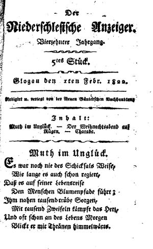 Der niederschlesische Anzeiger vom 01.02.1822