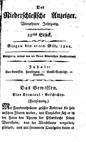 Der niederschlesische Anzeiger on Mar 22, 1822