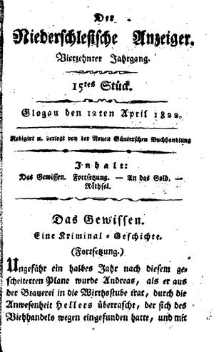 Der niederschlesische Anzeiger vom 12.04.1822