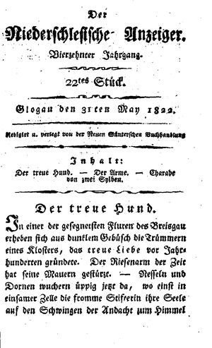 Der niederschlesische Anzeiger vom 31.05.1822