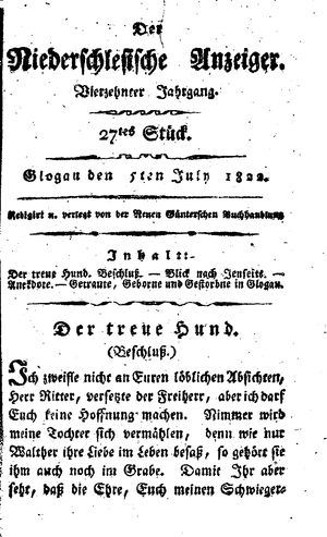 Der niederschlesische Anzeiger vom 05.07.1822