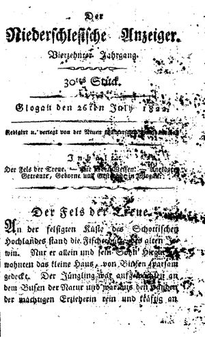 Der niederschlesische Anzeiger on Jul 26, 1822