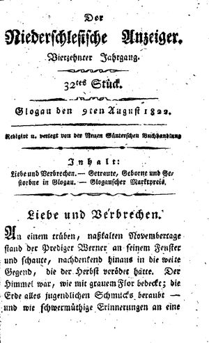 Der niederschlesische Anzeiger on Aug 9, 1822