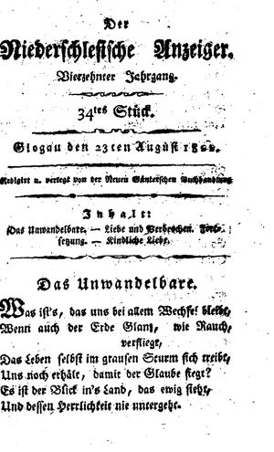 Der niederschlesische Anzeiger vom 23.08.1822