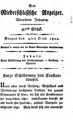 Der niederschlesische Anzeiger vom 04.10.1822