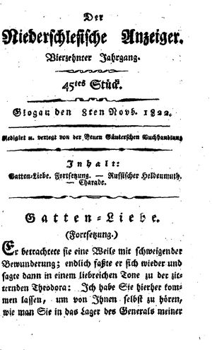 Der niederschlesische Anzeiger vom 08.11.1822