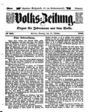 Volks-Zeitung on Oct 19, 1856