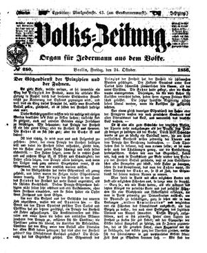 Volks-Zeitung vom 24.10.1856