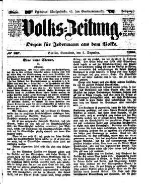 Volks-Zeitung vom 06.12.1856
