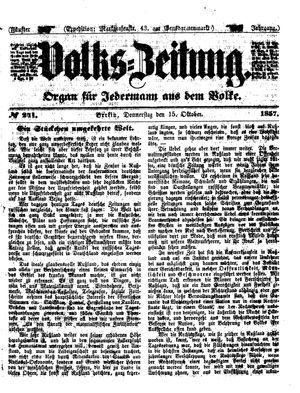 Volks-Zeitung vom 15.10.1857