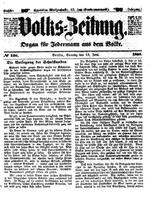 Volks-Zeitung on Jun 13, 1858