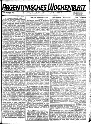 Argentinisches Wochenblatt vom 17.04.1943