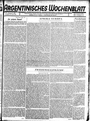 Argentinisches Wochenblatt vom 24.04.1943