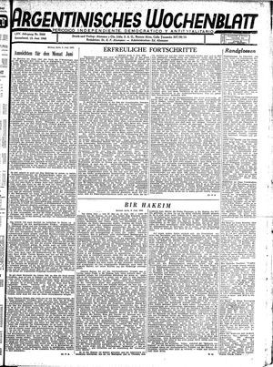 Argentinisches Wochenblatt vom 12.06.1943