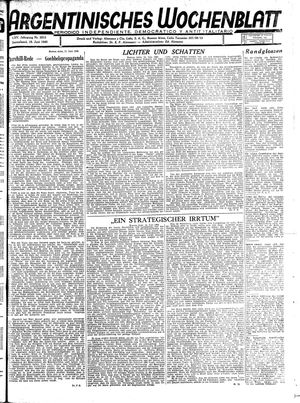 Argentinisches Wochenblatt vom 19.06.1943