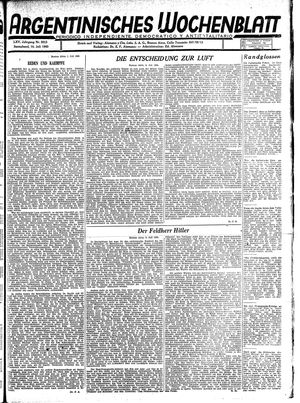 Argentinisches Wochenblatt vom 10.07.1943