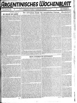 Argentinisches Wochenblatt on Sep 25, 1943