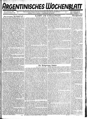 Argentinisches Wochenblatt vom 09.10.1943