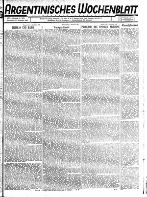 Argentinisches Wochenblatt vom 11.12.1943