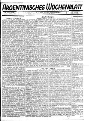 Argentinisches Wochenblatt vom 19.02.1944