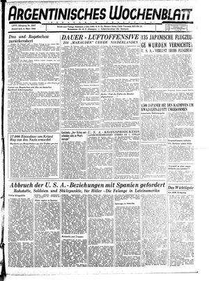 Argentinisches Wochenblatt vom 04.03.1944