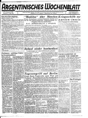 Argentinisches Wochenblatt on Mar 11, 1944