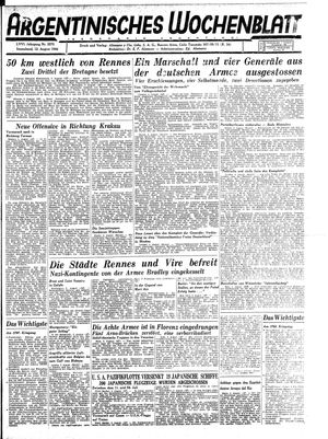 Argentinisches Wochenblatt vom 12.08.1944