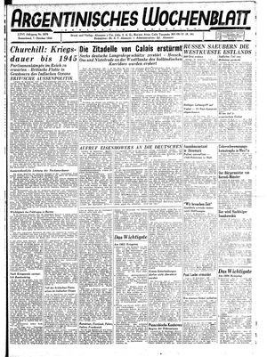 Argentinisches Wochenblatt on Oct 7, 1944