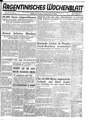 Argentinisches Wochenblatt vom 04.11.1944