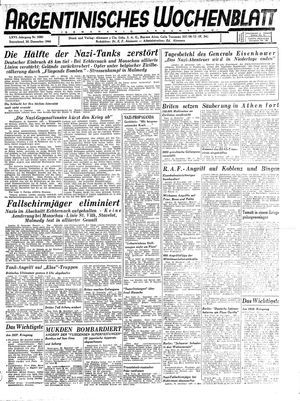 Argentinisches Wochenblatt vom 30.12.1944