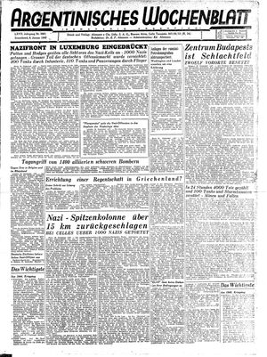 Argentinisches Wochenblatt on Jan 6, 1945