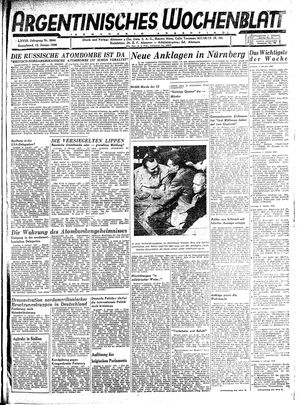 Argentinisches Wochenblatt vom 12.01.1946