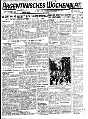 Argentinisches Wochenblatt vom 30.03.1946