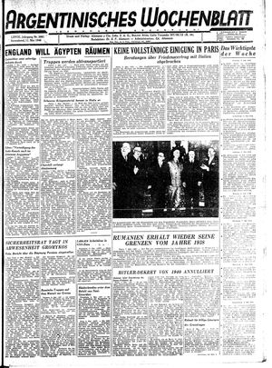 Argentinisches Wochenblatt vom 11.05.1946