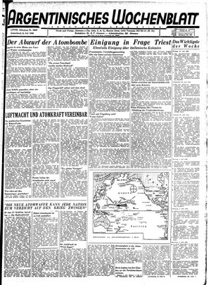 Argentinisches Wochenblatt vom 06.07.1946
