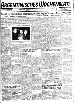 Argentinisches Wochenblatt vom 24.08.1946